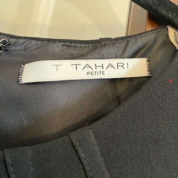 T Tahari Black Sleeveless Dress, Size 10 Petite - Picture 2 of 6